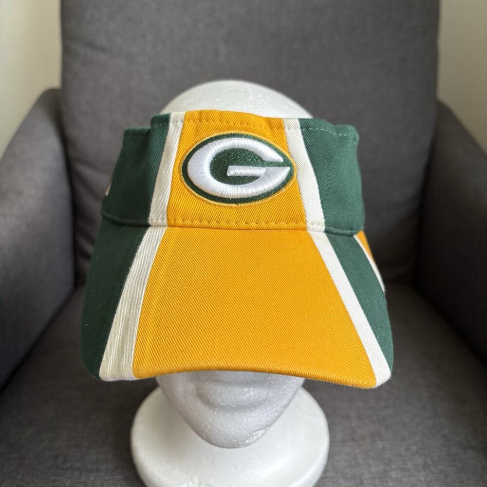 Green Bay Packers Reebok NFL Equipment Vintage Sun Visor Strapback Hat‎ Cap OS